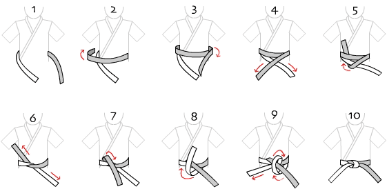 how to tie a belt